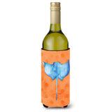 Caroline'S Treasures Sting Ray Orange Polkadot Beverage Insulator Hugger, 750 Ml, Multicolor