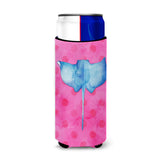 Caroline'S Treasures Sting Ray Pink Polkadot Beverage Insulator Hugger, Slim, Multicolor