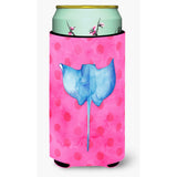 Caroline'S Treasures Sting Ray Pink Polkadot Beverage Insulator Hugger, Tall, Multicolor