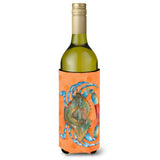Caroline'S Treasures Blue Crab Orange Polkadot Beverage Insulator Hugger, 750 Ml, Multicolor