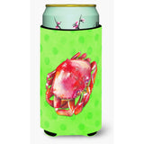 Caroline'S Treasures Crab Green Polkadot Boy Beverage Insulator Hugger, Tall, Multicolor