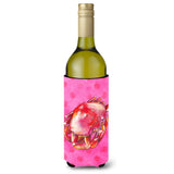 Caroline'S Treasures Crab Pink Polkadot Beverage Insulator Hugger, 750 Ml, Multicolor