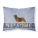 Caroline'S Treasures Longhaired Dachshund Welcome Pillowcase, Standard,