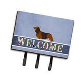 Caroline'S Treasures Longhaired Dachshund Welcome Wall Hook, Triple