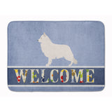 Caroline'S Treasures Berger Blanc Suisse Welcome Floor Mat, 19 X 27, Multicolor