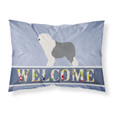 Caroline'S Treasures Old English Sheepdog Bobtail Pillowcase, Standard, Welcome