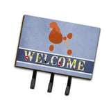 Caroline'S Treasures Royal Poodle Welcome Wall Hook, Triple, Multicolor