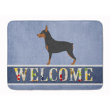 Caroline'S Treasures Miniature Pinscher Welcome Floor Mat, 19 X 27, Multicolor