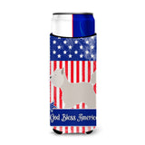 Caroline'S Treasures Westie American Decorative Can Hugger, Slim, Multicolor