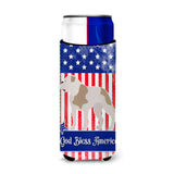 Caroline'S Treasures Bulldog American Decorative Can Hugger, Slim, Multicolor