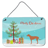 Caroline'S Treasures Rhodesian Ridgeback Metal Print, 8Hx12W, Christmas Tree