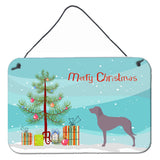 Caroline'S Treasures Weimaraner Metal Print, 8Hx12W, Christmas Tree