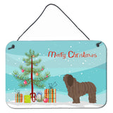 Caroline'S Treasures Bergamasco Shepherd Metal Print, 8 X 12, Christmas Tree