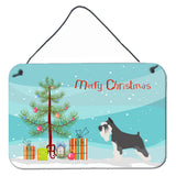 Caroline'S Treasures Miniature Schnauzer Metal Print, 8 X 12, Christmas Tree