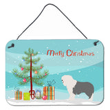 Caroline'S Treasures Old English Sheepdog Metal Print, 8Hx12W, Christmas Tree
