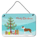 Caroline'S Treasures Pit Bull Terrier Christmas Metal Print, 8Hx12W, Multicolor