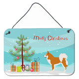 Caroline'S Treasures Icelandic Sheepdog Metal Print, 8Hx12W, Christmas Tree