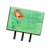 Caroline'S Treasures Mermaid Welcome Green Wall Hook, Triple, Multicolor
