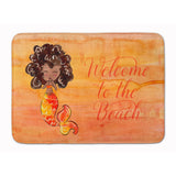 Caroline'S Treasures Mermaid Welcome Orange Floor Mat, 19 X 27, Multicolor