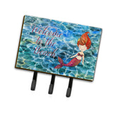 Caroline'S Treasures Mermaid Water Welcome Wall Hook, Triple, Multicolor