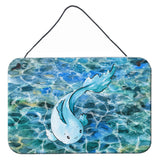 Caroline'S Treasures Blue Fish Metal Print, 8 X 12, Multicolor