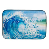 Caroline'S Treasures Wave Welcome Dish Drying Mat, 14 X 21, Multicolor