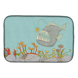 Caroline'S Treasures Frog Fish Scene Dish Drying Mat, 14 X 21, Multicolor