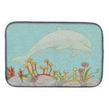 Caroline'S Treasures Dolphin Underwater Scene Dish Drying Mat, 14 X 21, Multicolor
