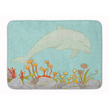 Caroline'S Treasures Dolphin Underwater Scene Floor Mat, 19 X 27, Multicolor
