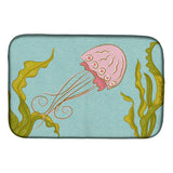 Caroline'S Treasures Jelly Fish Dish Drying Mat, 14 X 21, Multicolor