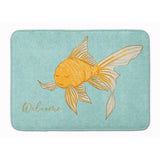 Caroline'S Treasures Gold Fish Welcome Floor Mat, 19 X 27, Multicolor