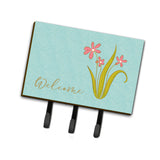 Caroline'S Treasures Flowers Welcome Wall Hook, Triple, Multicolor