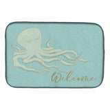 Caroline'S Treasures Octopus Welcome Dish Drying Mat, 14 X 21