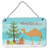 Caroline'S Treasures Arabian Camel Dromedary Christmas Metal Print, 8 X 12