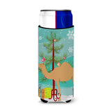 Caroline'S Treasures Arabian Camel Dromedary Christmas Decorative Can Hugger, Slim, Multicolor