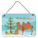 Caroline'S Treasures Bactrian Camel Christmas Metal Print, 8 X 12, Multicolor