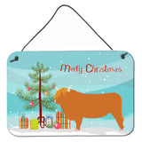Caroline'S Treasures Highland Cow Christmas Metal Print, 8 X 12, Multicolor