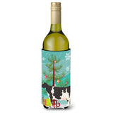 Caroline'S Treasures Holstein Cow Christmas Decorative Bottle Hugger, 750Ml, Multicolor