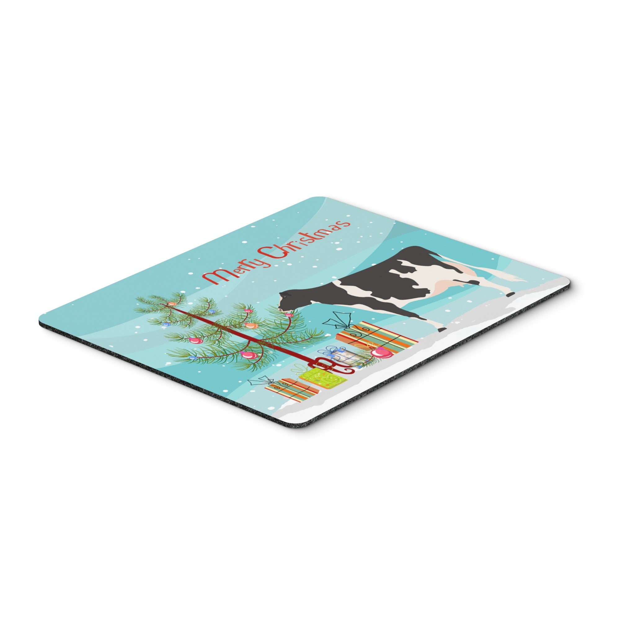 Caroline'S Treasures Holstein Cow Christmas Mouse & Hot Pad Or Trivet, 7.75 X 9.25, Multicolor (Bb9189Mp)