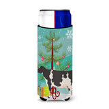 Caroline'S Treasures Holstein Cow Christmas Decorative Can Hugger, Slim, Multicolor