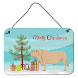 Caroline'S Treasures Charolais Cow Christmas Metal Print, 8 X 12, Multicolor