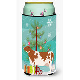 Caroline'S Treasures Ayrshire Cow Christmas Decorative Can Hugger, Tall, Multicolor