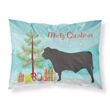Caroline'S Treasures Black Angus Cow Christmas Pillowcase, Standard, Multicolor