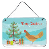 Caroline'S Treasures Frisian Friesian Chicken Christmas Metal Print, 8 X 12, Multicolor