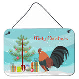 Caroline'S Treasures Dutch Bantam Chicken Christmas Metal Print, 8 X 12