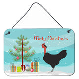 Caroline'S Treasures Naked Neck Chicken Christmas Metal Print, 8 X 12