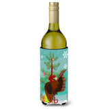 Caroline'S Treasures Malaysian Serama Chicken Christmas Decorative Bottle Hugger, 750Ml, Multicolor