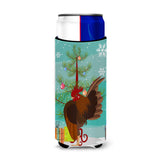 Caroline'S Treasures Malaysian Serama Chicken Christmas Decorative Can Hugger, Slim, Multicolor