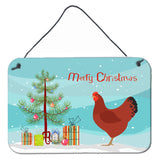 Caroline'S Treasures New Hampshire Red Chicken Christmas Metal Print, 8 X 12, Multicolor