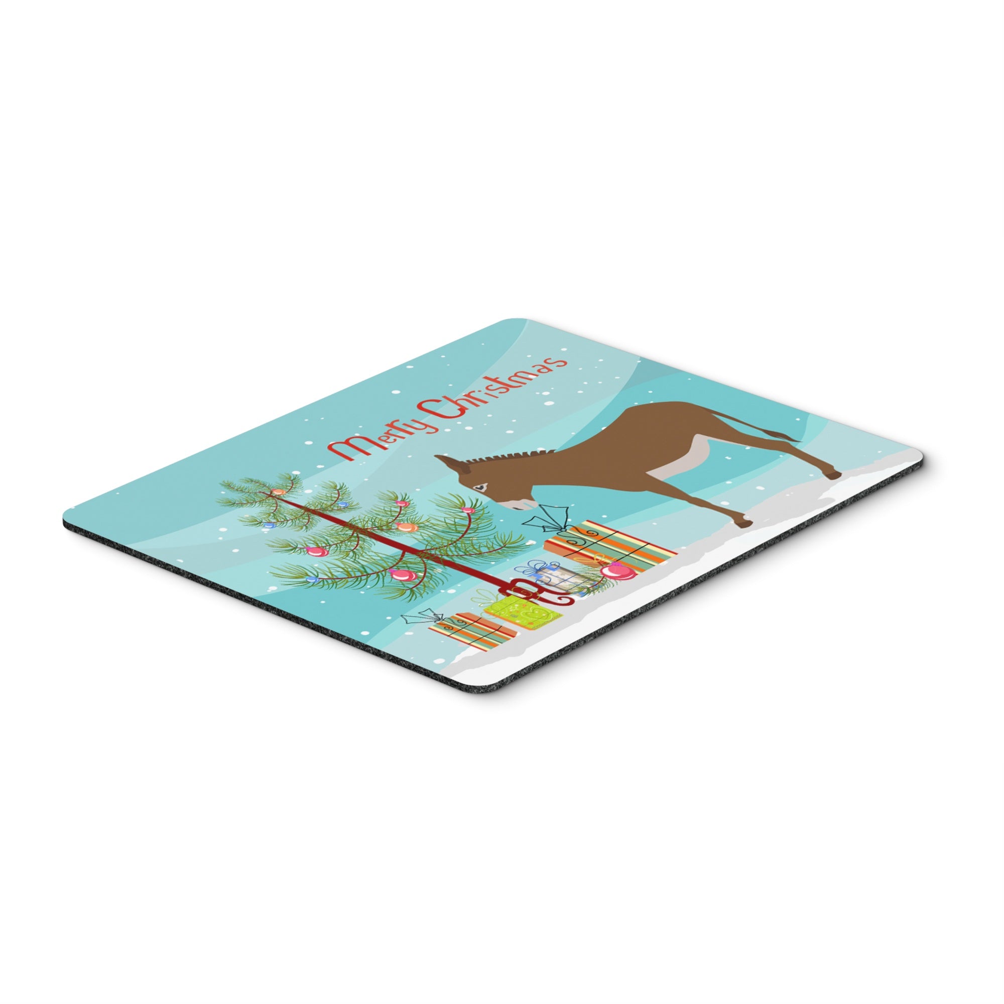 Caroline'S Treasures Cotentin Donkey Christmas Mouse & Hot Pad Or Trivet, 7.75 X 9.25, Multicolor (Bb9216Mp)